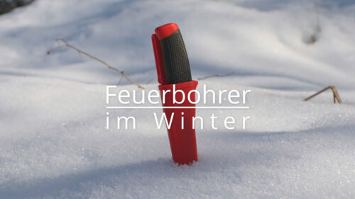 feuerbohrer im schnee